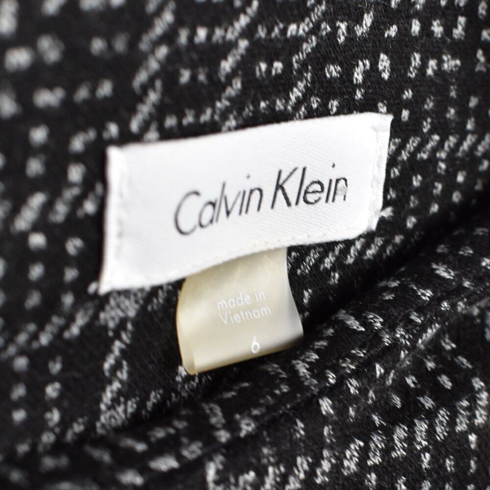 Calvin Klein Plaid Bell Sleeve Dress - 6 - Picture 9 of 9
